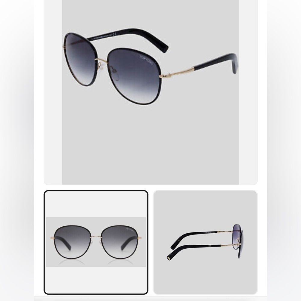Tom Ford Black Georgia  Sunglasses Timeless Design
